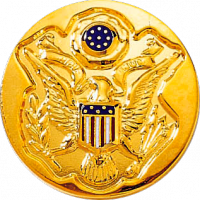 Circular U.S. Coat of Arms Pin