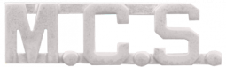 1/2" M.C.S. Die Struck Letter Combination