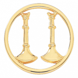 Captain Hat Badgew with Two Parallel Horns Cut-Out