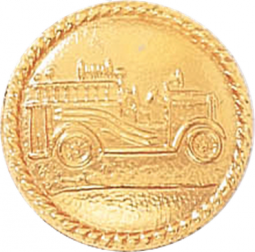 Fire Truck Seal with Rope Border