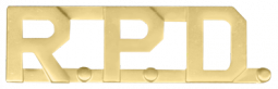 1/2" Die Struck R.P.D. Letter Combination