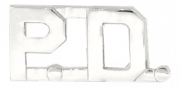 P.D. 1/2" Die Struck Letters