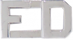 1/2" Die Struck FD Letter Combination