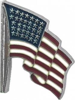 American Flag Tie Clasp