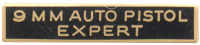9MM Auto Pistol Expert Marksmanship Bar