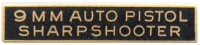 9MM Auto Pistol Sharpshooter Marksmanship Bar