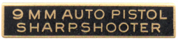 9MM Auto Pistol Sharpshooter Marksmanship Bar