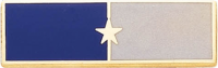 Two Section Engravable Commendation Bar with One Star in the center