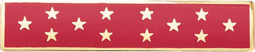 One Section Commendation Bar w/12 stars in die