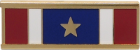 Five Section Commendation Bar With Star in Center Section