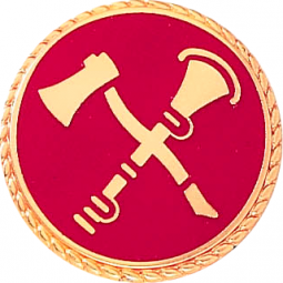 Crossed Axe & Horn In Seal