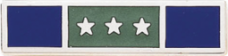 3 Section Years of Service Recognition Bar w/3 stars in the center