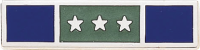 3 Section Years of Service Engravable Recognition Bar w/3 stars in the center