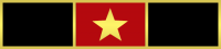 3 Section Years of Service Recognition Bar w/1 star in center