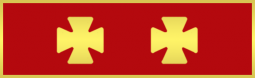 One Section Years of Service Recognition Bar w/2 maltese crosses
