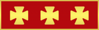 One Section Years of Service Recognition Bar w/3 maltese crosses
