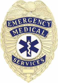 Emergency Medical Services Shield with Eagle- Stock Item