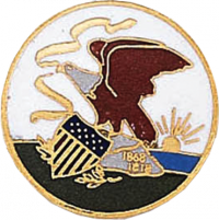 Eagle and American Flag Shield