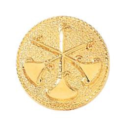 Division Chief Plain Fire Seal with Three Crossed Bugles