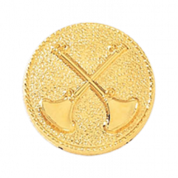 Battalion Chief Plain Fire Seal with Two Crossed Bugles