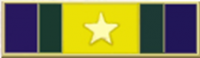 Five Section Engravable Commendation Bar with Star