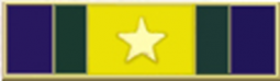 Five Section Engravable Commendation Bar with Star