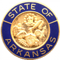 One Color State of Arkansas Seal