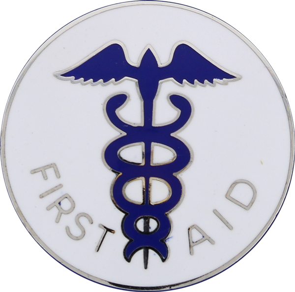 First Aid Seal with Caduceus