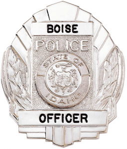 Badge with Wreath Sides