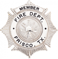 Round Sunburst Badge with a Circular Panel