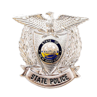 Badge with Eagle and Wreath Sides