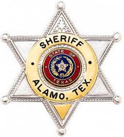 Six Point Star Badge with Circular Panel