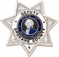 Seven Point Star Badge with Circular Panel