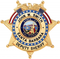 Seven Point Star with Circular Panel and Full Color Flags