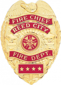 Reverse Enamel Shield Badge with Eagle