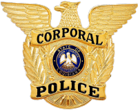 Round Wreath Badge with Top Eagle