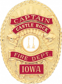 Oval Badge with Applied Reversed Enamel Panels