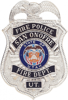 Badge with Eagle and Applied Reversed Enamel Panels