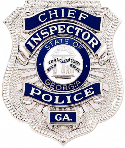 Shield Badge with Rays and Reverse Enamel Panels