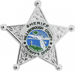 5 Point Florida Hillsborough County Sheriff's Star Badge