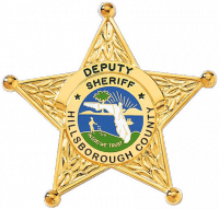 5-Point Florida Star Badge with Circular Panel- Hillsborough County