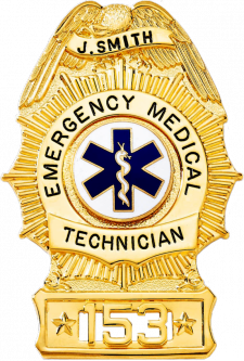 Sunburst Badge with an Eagle and Area For Applied Characters