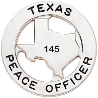 Badge with Texas Cut-Out