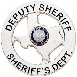 State of Texas Circular Badge with State Cutout
