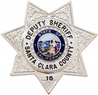 Seven Point Star Badge with Circular Panel