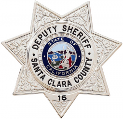 Seven Point Star Badge with Circular Panel