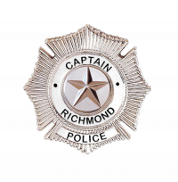 Sunburst Maltese Cross Badge with Circular Panel