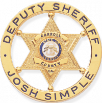 6-Point Star Badge with Outer Ring