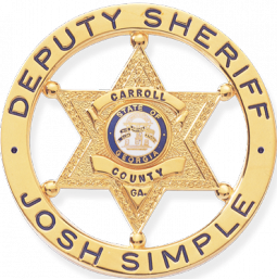 6-Point Star Badge with Outer Ring