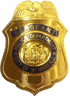 Newark Police Sergeant Badge with Eagle